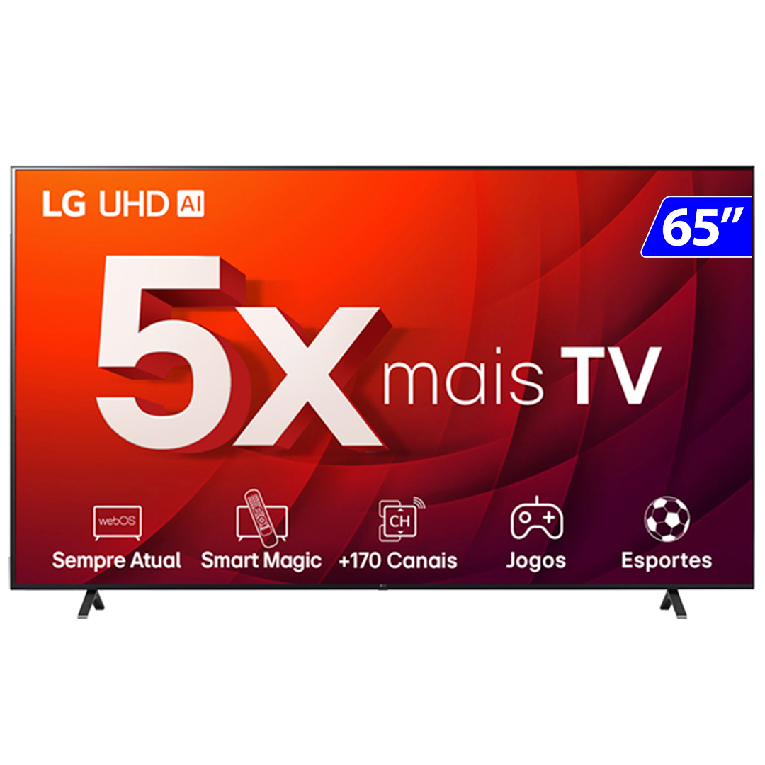 Menor preço em Smart TV LG UHD 65" 4K Wi-Fi WebOS HDR10 65UR8750PSA