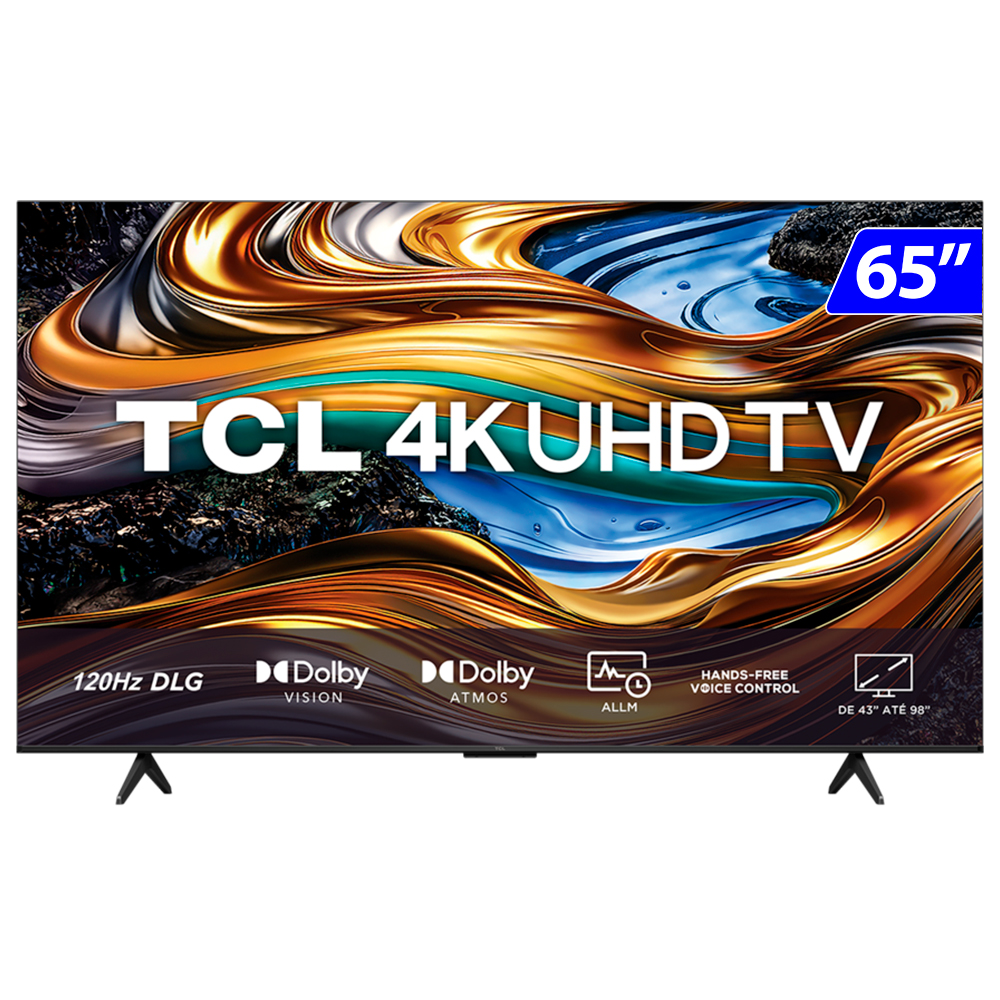 Smart Tv Tcl Led 65” 4K Uhd Wi-Fi Hdr 10+ Google Tv 65P755