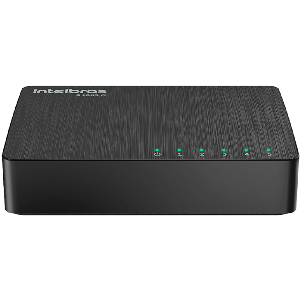 Switch Não Gerenciável 5 Portas Gigabit Intelbras S1005g - Preto - Bivolt