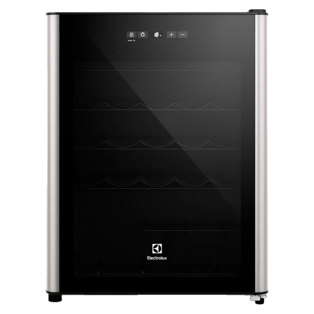 Adega Climatizada Electrolux 24 Garrafas Uma Porta Com Painel Digital Wsf24 - Preto - 110 Volts