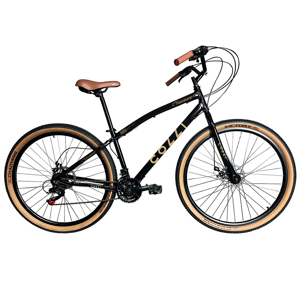 Bicicleta Aro 29 Colli Vancouver Confort 21 Marchas Freio A Disco - Preto