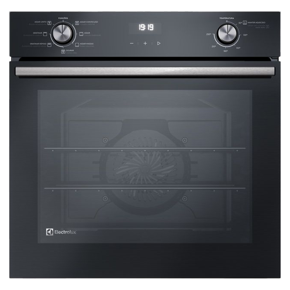 Forno Elétrico De Embutir 80L Electrolux Efficient Com Perfectcook 360 Oe8eh - Preto - 220 Volts