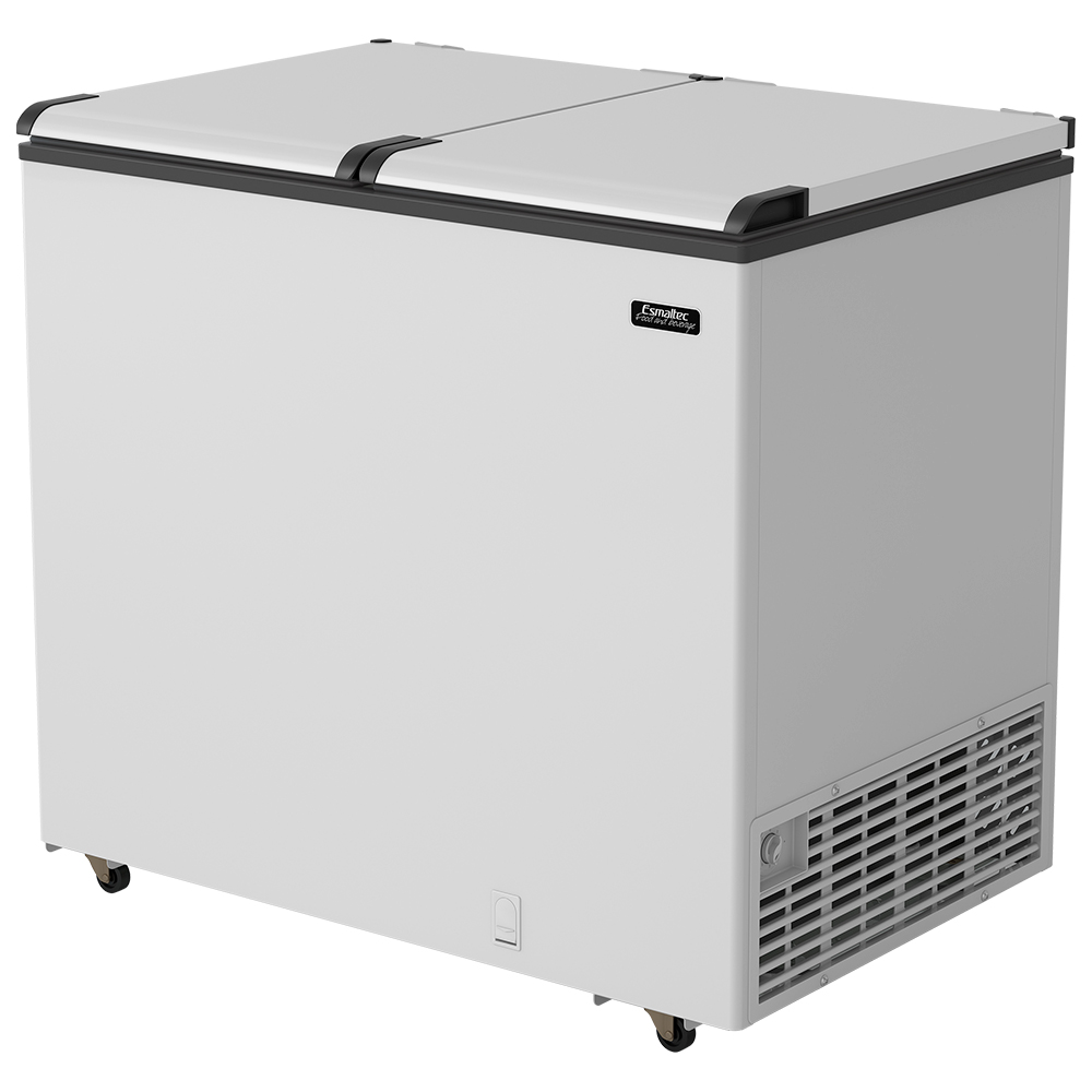 Freezer Conservador  Esmaltec 325L 2 Tampas Horizontal Degelo Manual Ech350 - 110 Volts - Branco