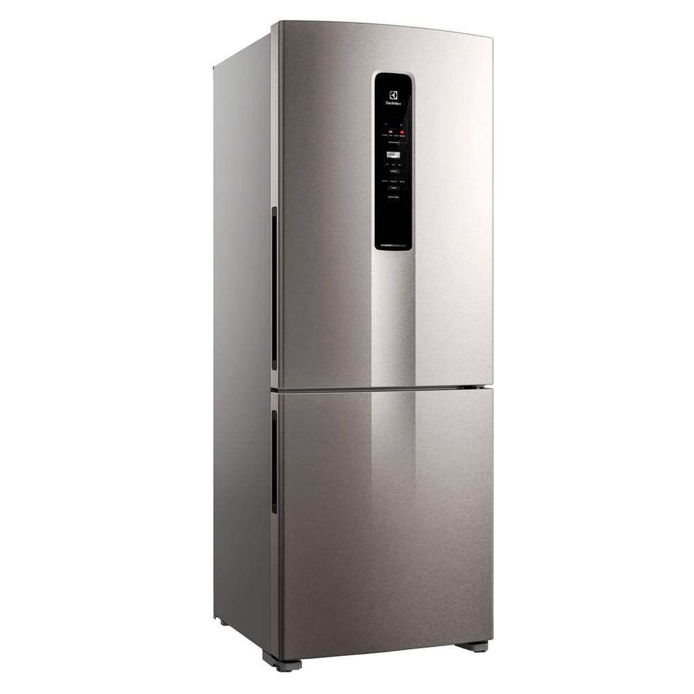 Geladeira Refrigerador Electrolux 490L Frost Free Inverter Duplex Ib7s - Inox - 110 Volts