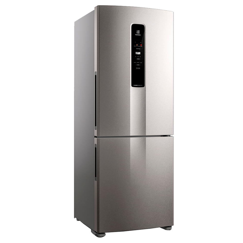 Geladeira Refrigerador Electrolux 490L Frost Free Inverter Inverse Ib54s - Inox - 110 Volts