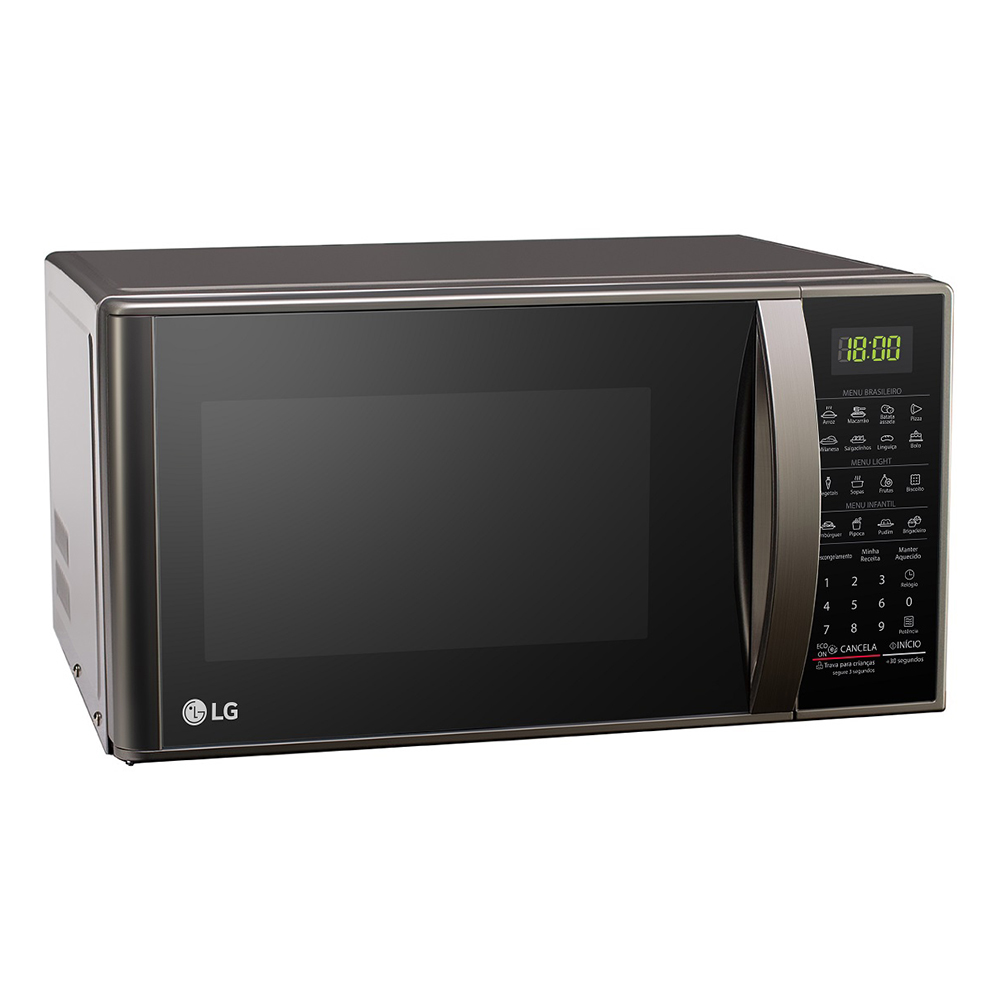 Micro-Ondas Lg Solo 30L Cozimento Perfeito Ms3043br - Prata - 110 Volts