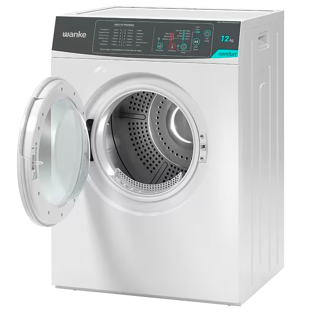 Secadora Wanke Comfort 12Kg Função Passa Fácil 12 Programas - Branco - 110 Volts