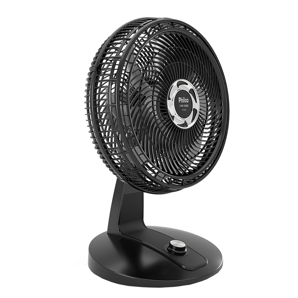 Ventilador De Mesa Philco Maxx Force 40cm 8 Pás 3 Velocidades 174W Pvt491 - Preto - 110 Volts