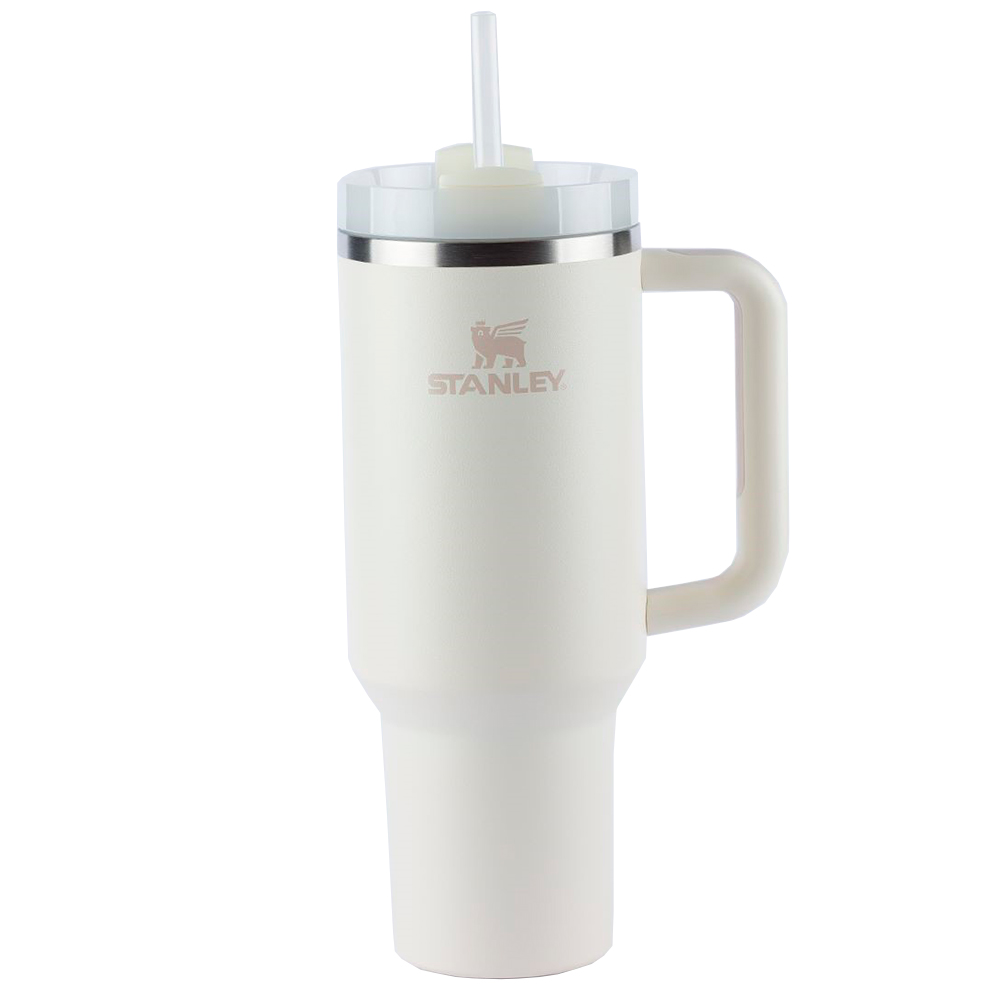 Copo Térmico Stanley Quencher Aço Inox 887ml Com Canudo - Cream