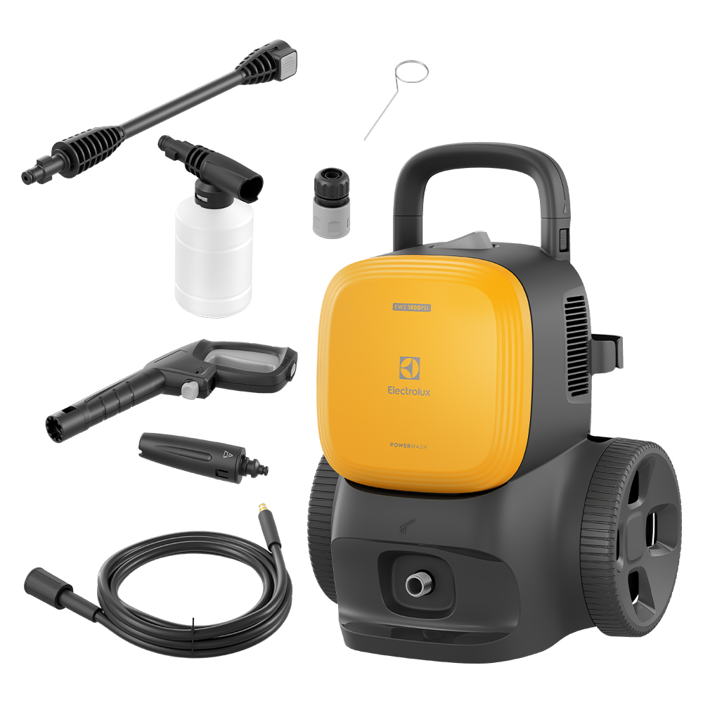 Lavadora De Alta Pressão Electrolux Powerwash Ews180 1800Psi 1400W 3410Anbr - Amarelo/Preto - 110 Volts