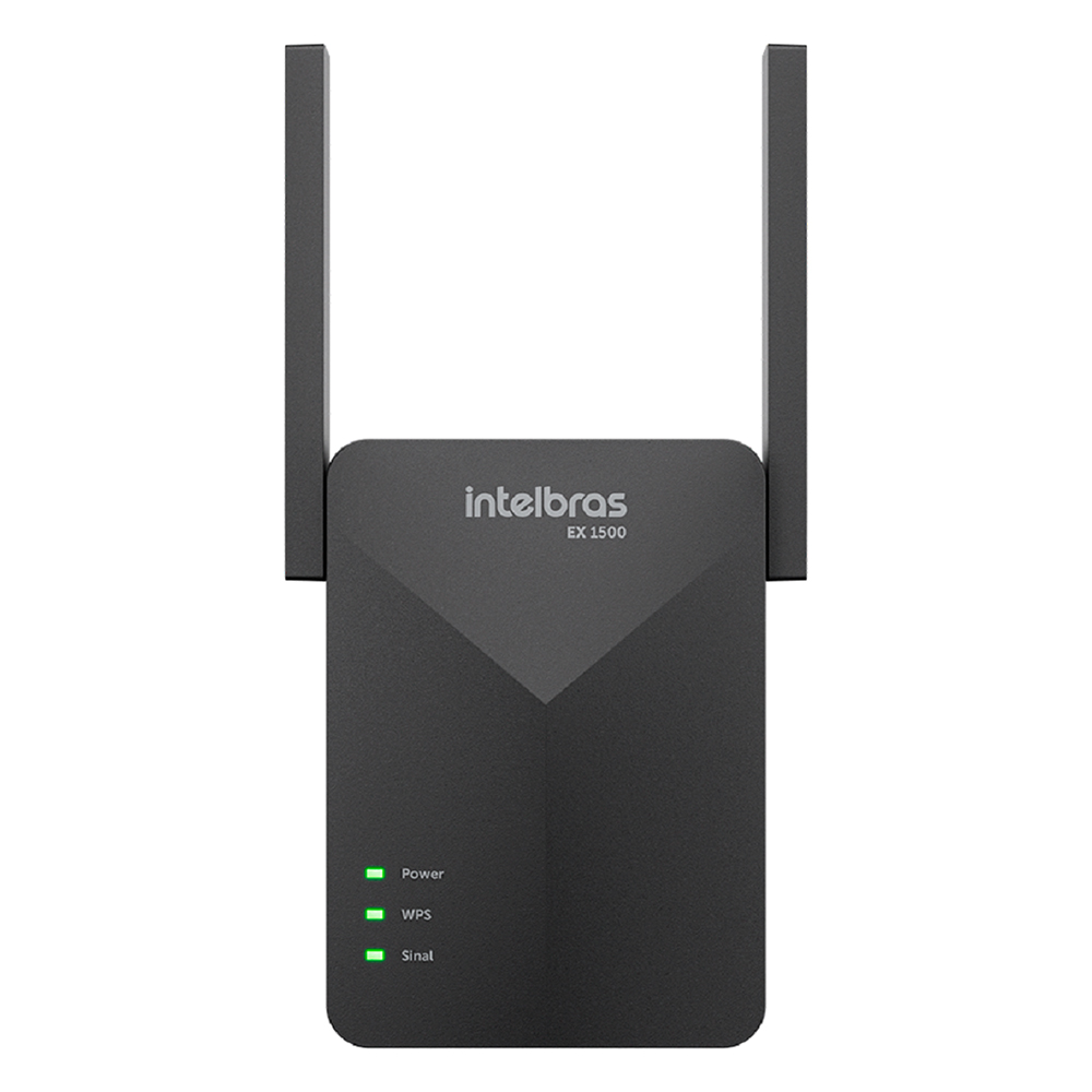 Roteador Intelbras Extensor Mesh Ex 1500 2 Antenas 1 Porta - Preto - Bivolt