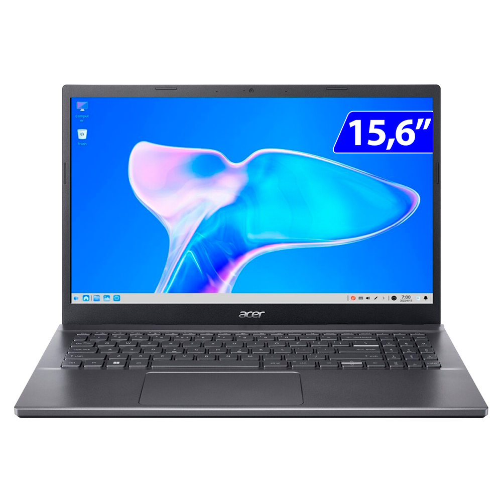 Notebook Acer Aspire 5 I5 Linux 8Gb 256Gb Ssd 15,6" A515-57-51W5 - Bivolt - Cinza Aço