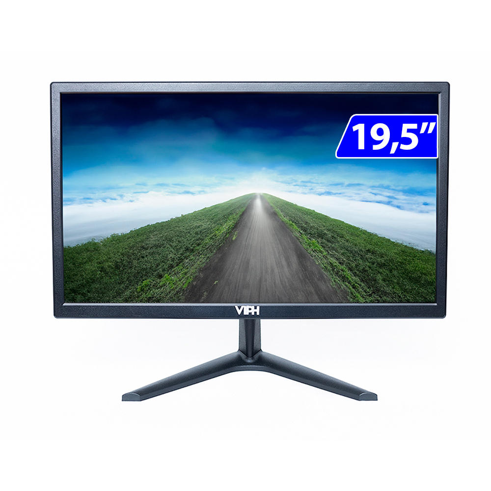 Monitor Viph 19.5" Hd+ 60Hz Hdmi Vga Vh195 - Preto - Bivolt