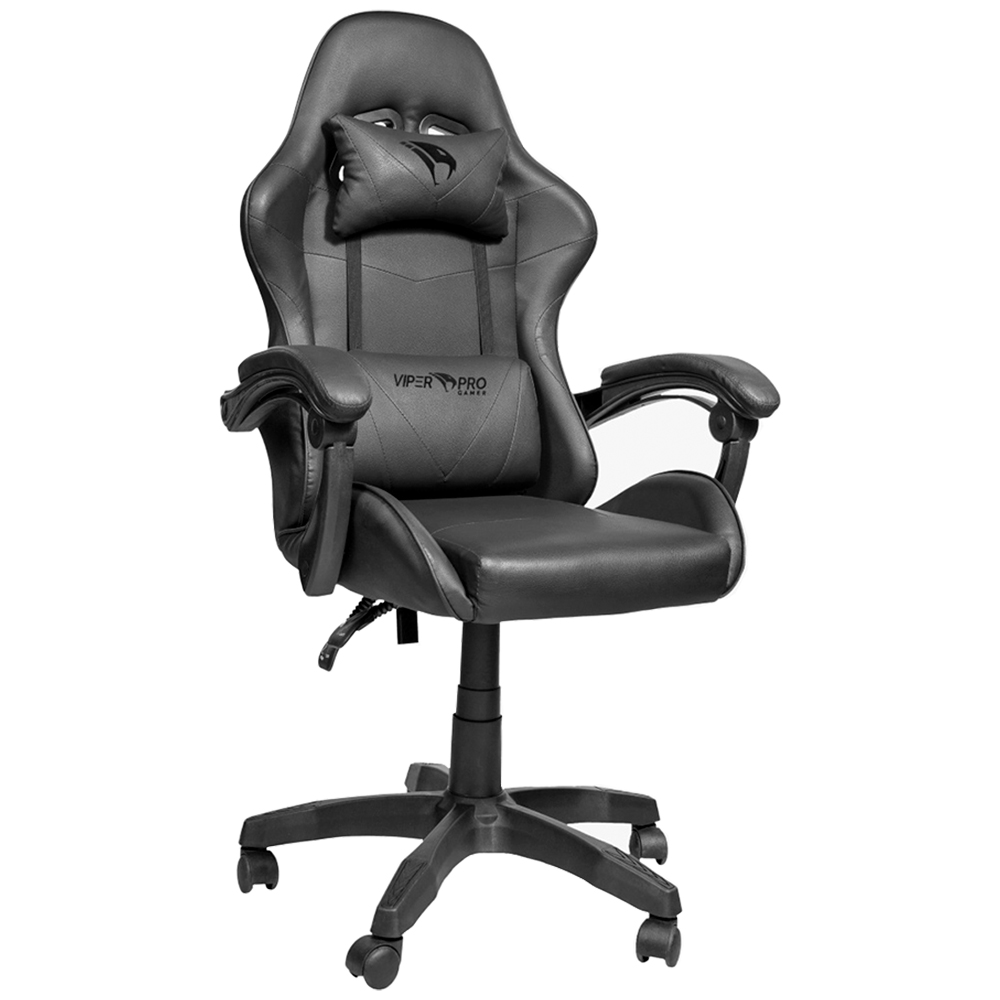 Cadeira Gamer Viper Pro Python Racer Giratória Com Encosto Reclinável - Preto