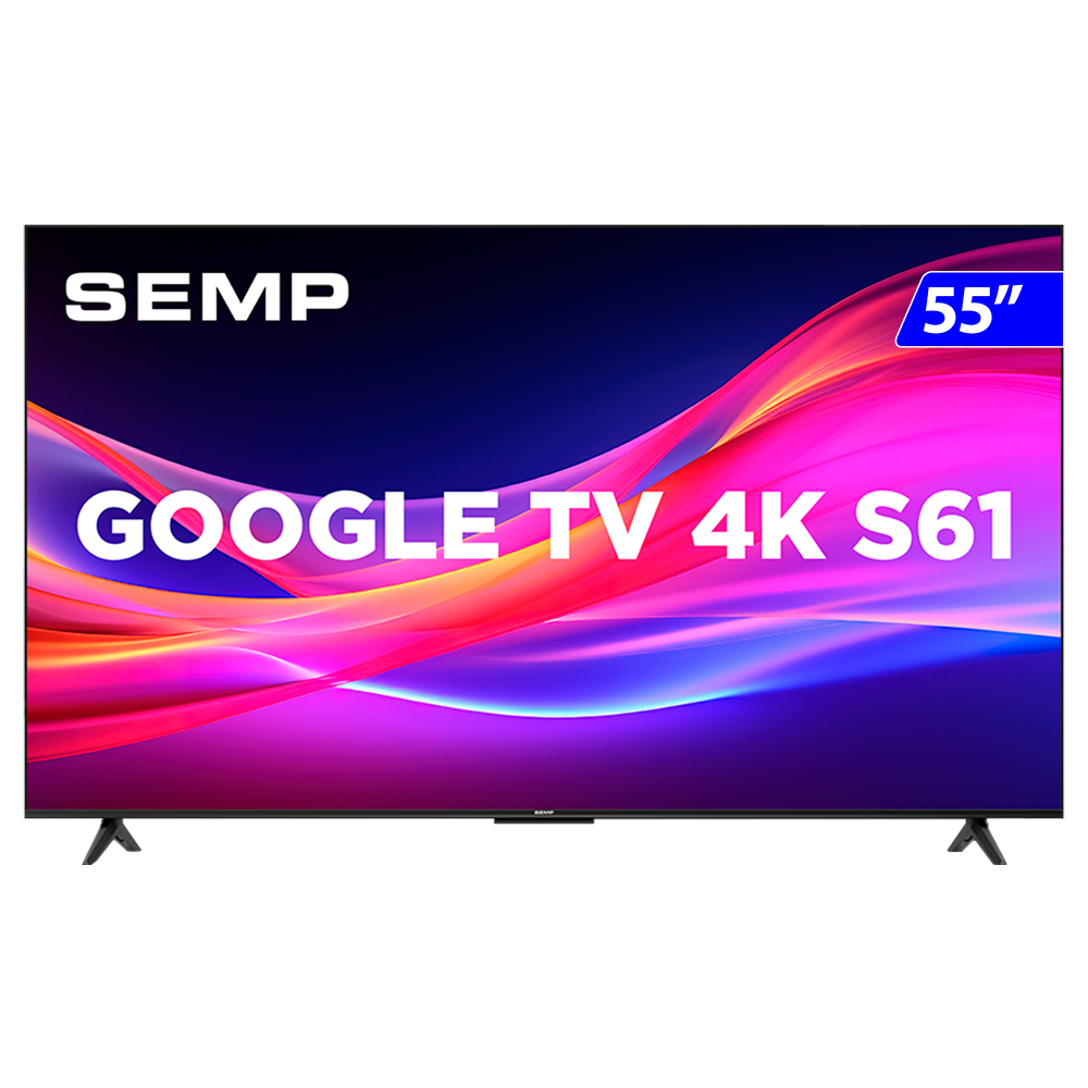 Smart Tv Semp Led 55" 4K Uhd Google Tv 55S61