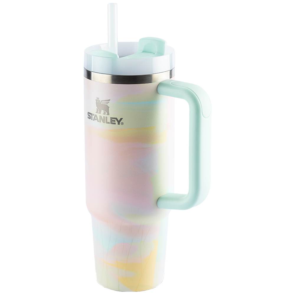 Copo Térmico Stanley Quencher Aço Inox 887ml Com Canudo - Warm Serene