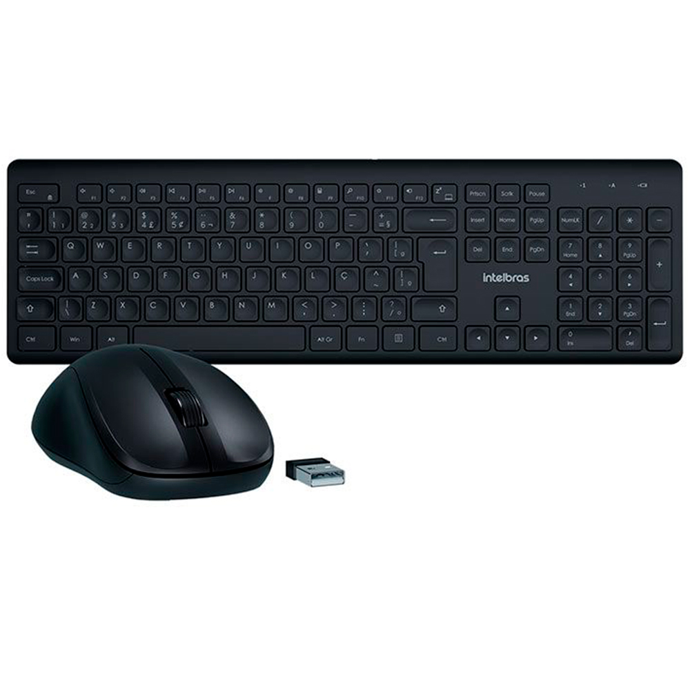 Kit Teclado E Mouse Intelbras Sem Fio Csi50 - Preto - Bivolt