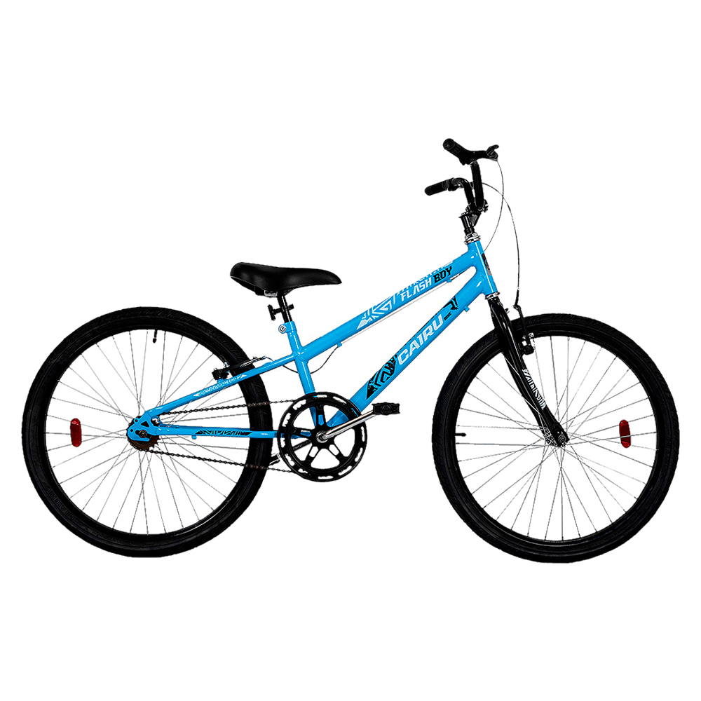 Bicicleta Aro 24 Cairu Flash Boy Sem Marcha Freio V-Break Canote Regulável - Azul