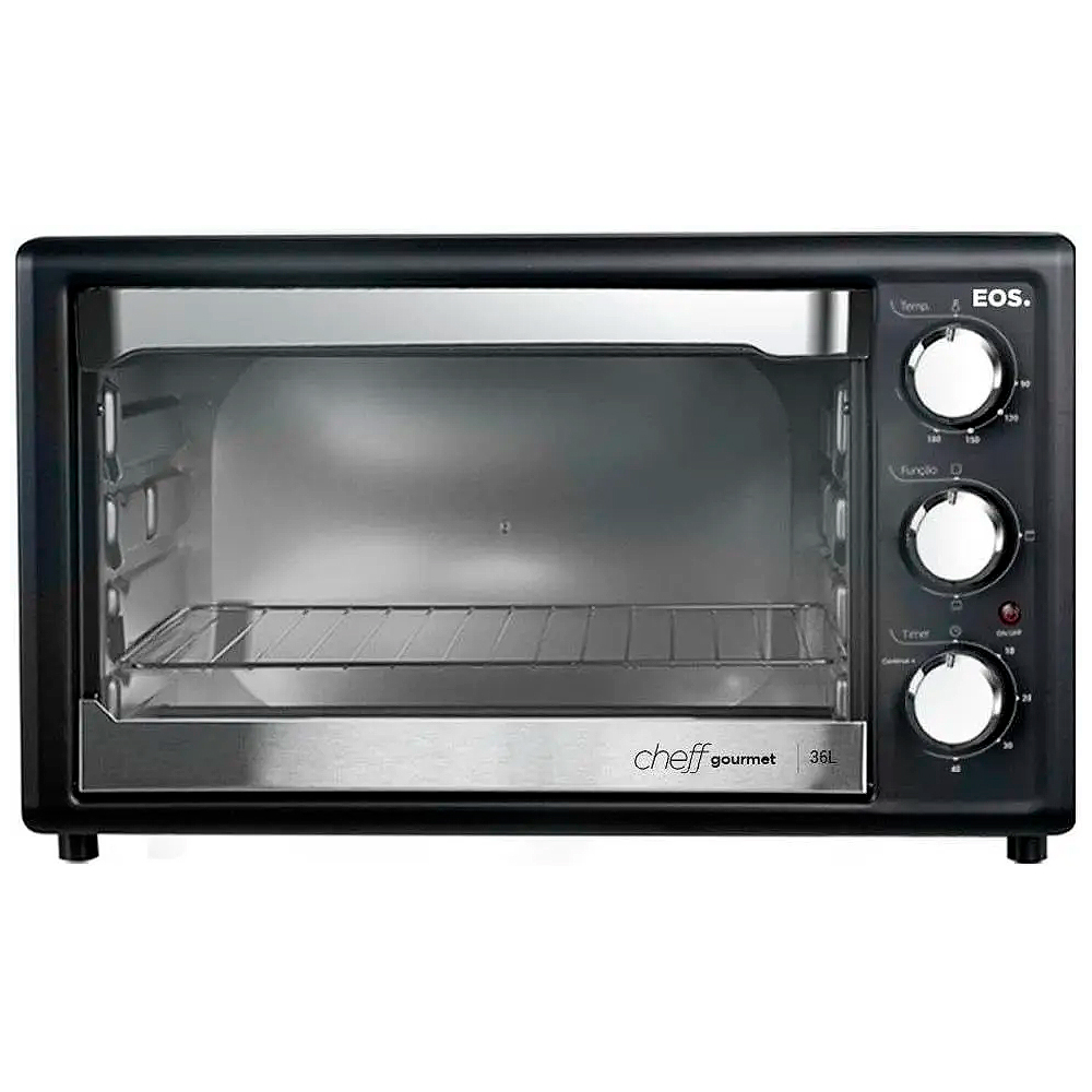 Forno Elétrico De Bancada 36L Cheff Gourmet Grill Eos Efe36pp - Preto - 110 Volts