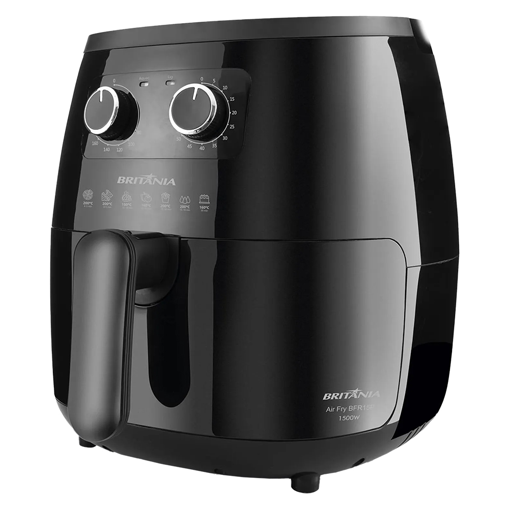 Fritadeira Elétrica Air Fryer Britânia Bfr15p 6L 1500W - Preto - 220 Volts