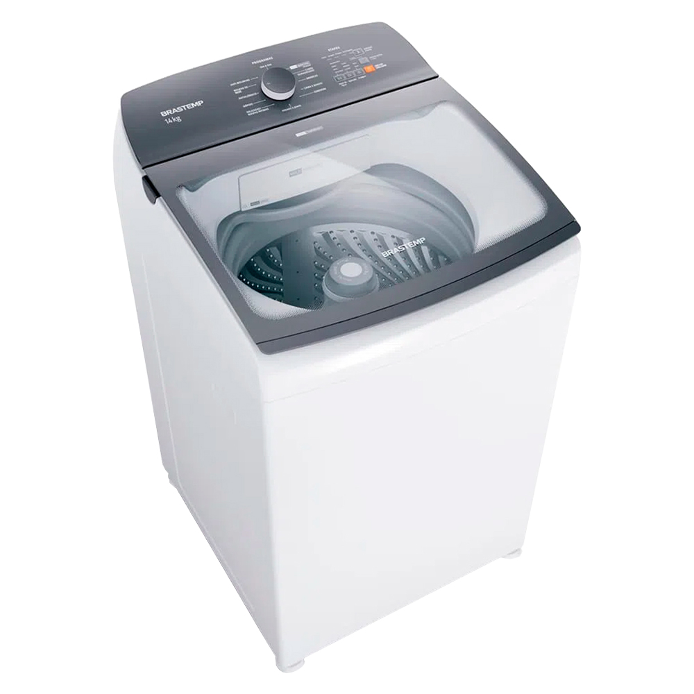 Máquina De Lavar Brastemp Bwk14ab 14Kg Cesto Em Inox Com Ciclo Tira Manchas - Branco - 220 Volts