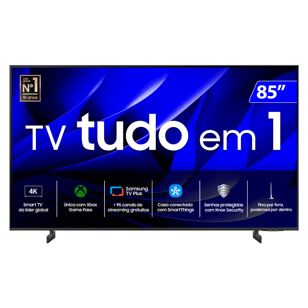 Smart Tv Samsung Led 85” 4K Wi-Fi Tizen Comando De Voz Un85du8000gxzd