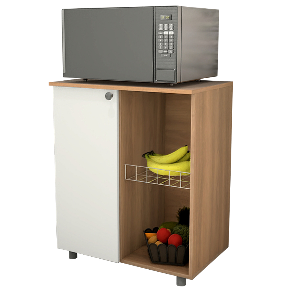 Fruteira 1 Porta Mdp Telasul Ambar - Freijo/Branco