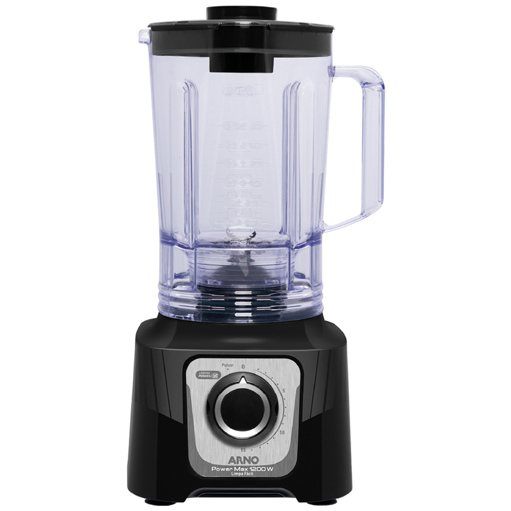 Liquidificador Arno Power Max 3,1L 1200W 15 Velocidades Ln78 - Preto - 110 Volts