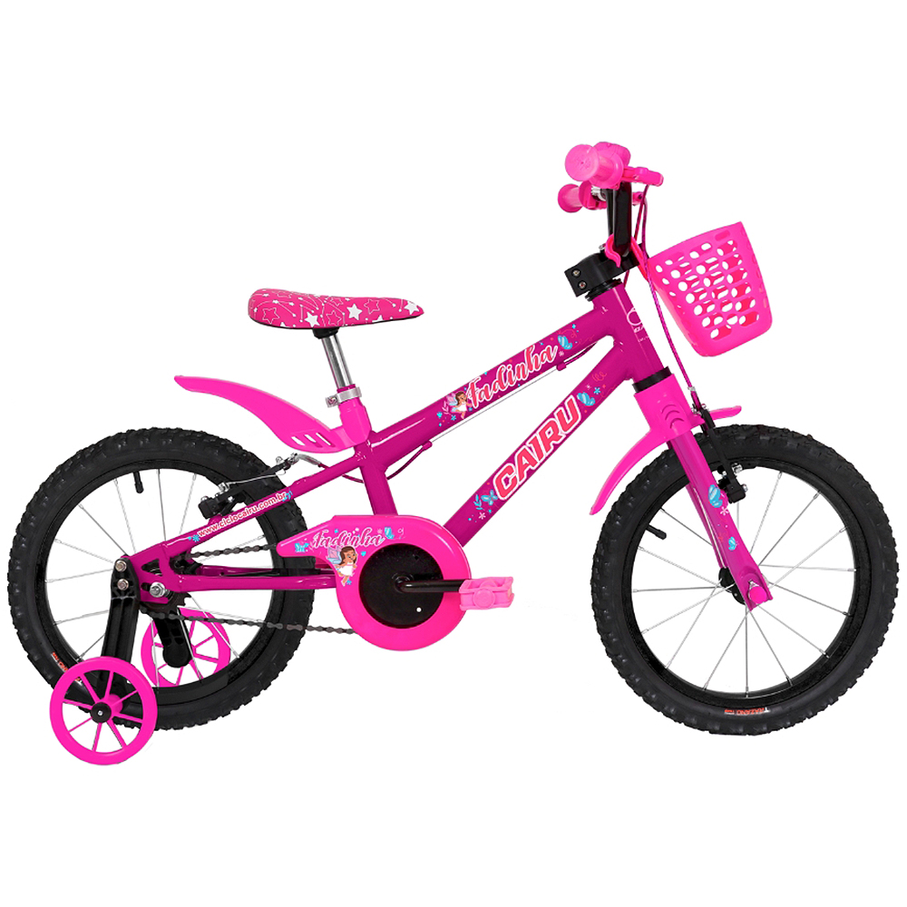 Bicicleta Infantil Aro 16 Cairu Fadinha Mtb Freios V-Break - Rosa