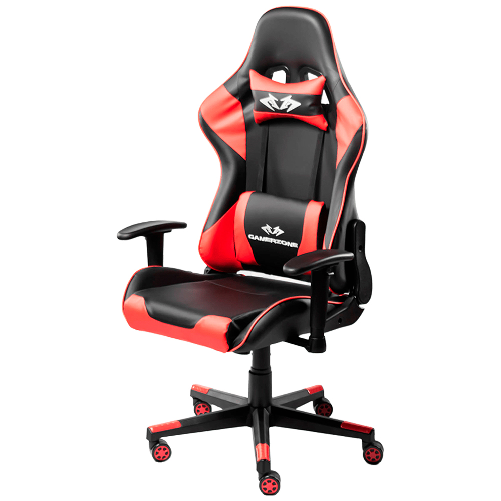 Cadeira Gamer Xtreme Plus Gamer Zone Giratória Com Encosto Reclinável - Preto/Vermelho