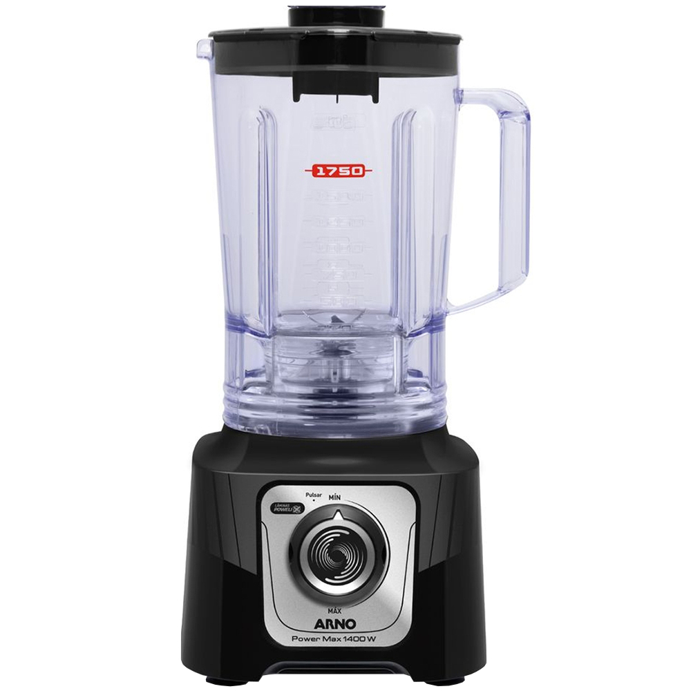 Liquidificador Arno Power Max Confort 3,1L 15 Velocidades 1400W Ln63 - Preto - 110 Volts
