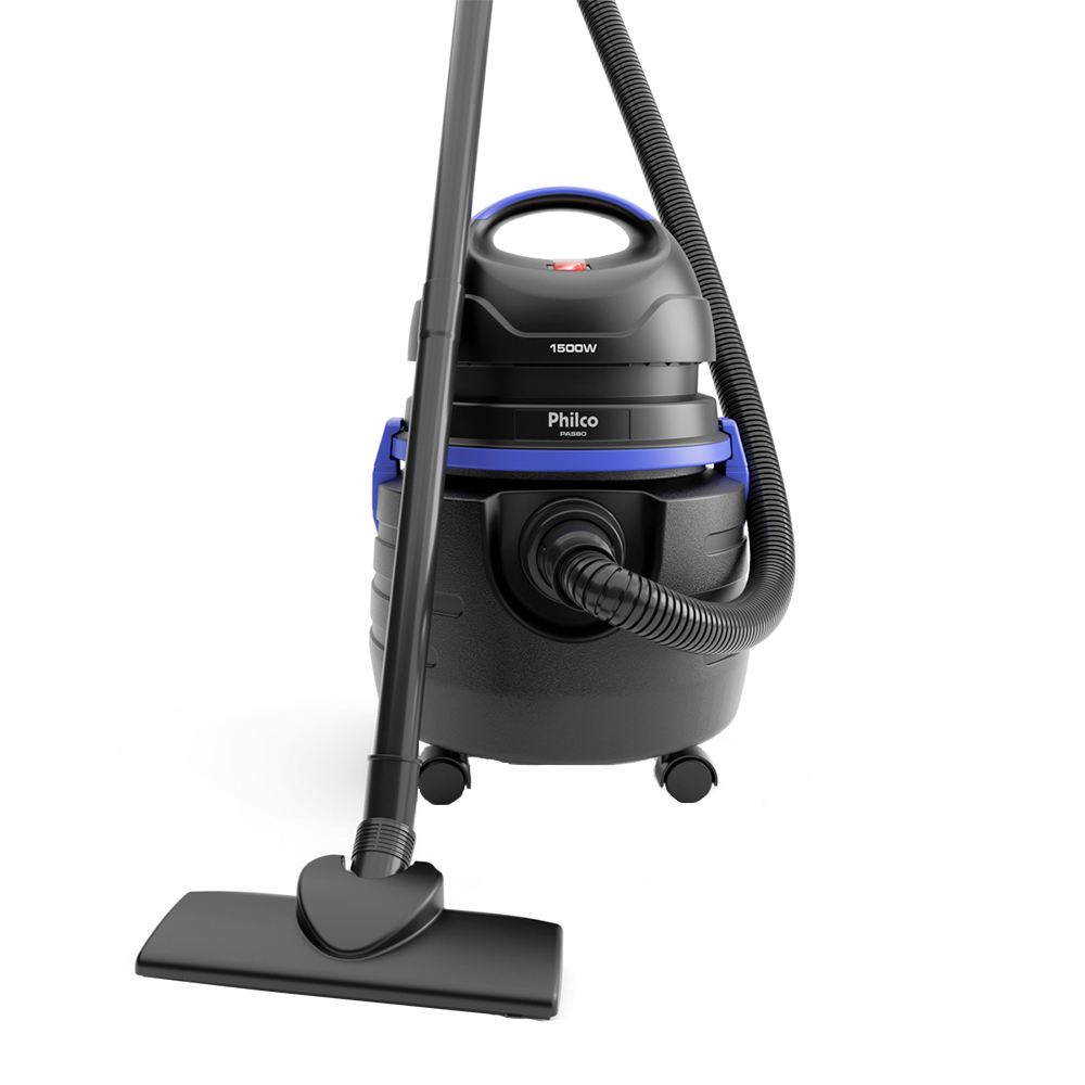 Aspirador De Pó E Água Philco 1500W 20L Com Fio Pas80 - Preto - 110 Volts