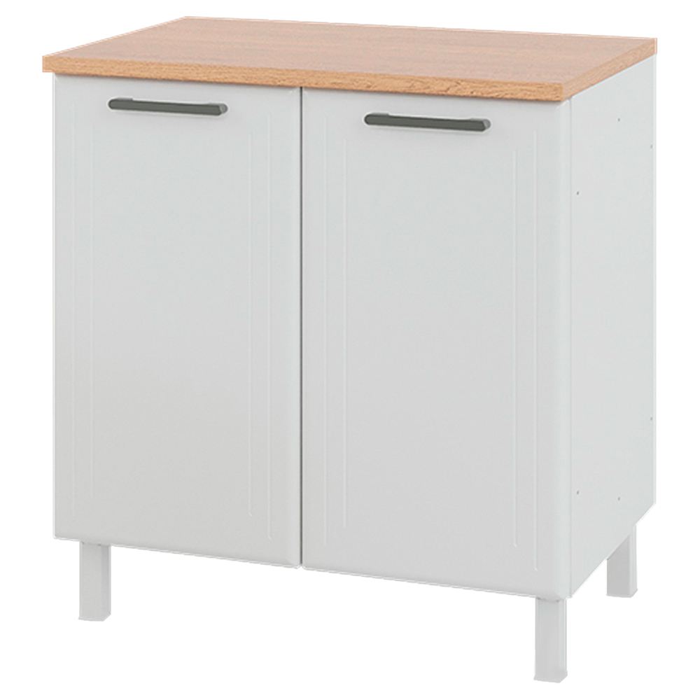 Balcão Com Tampo 2 Portas 80 Cm Liz Telasul - Branco