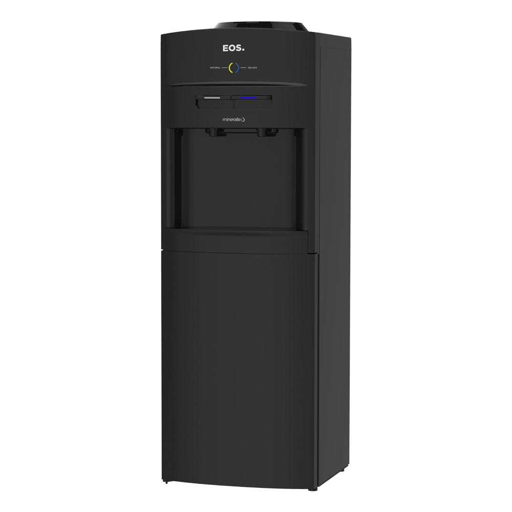 Bebedouro De Água Coluna Para Garrafão De 10 E 20L Eos Mineralle - Preto - 110 Volts