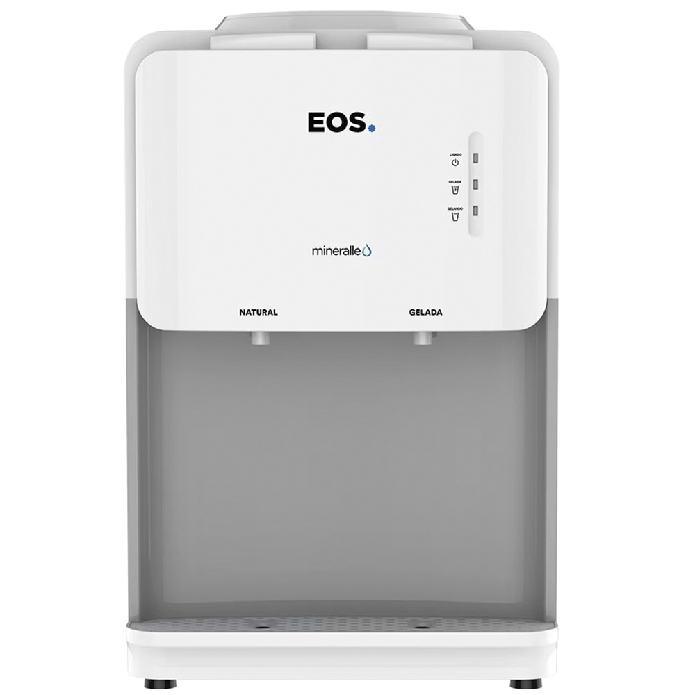 Bebedouro De Água De Mesa Para Garrafão De 10 E 20L Eos Mineralle - Branco - 110 Volts
