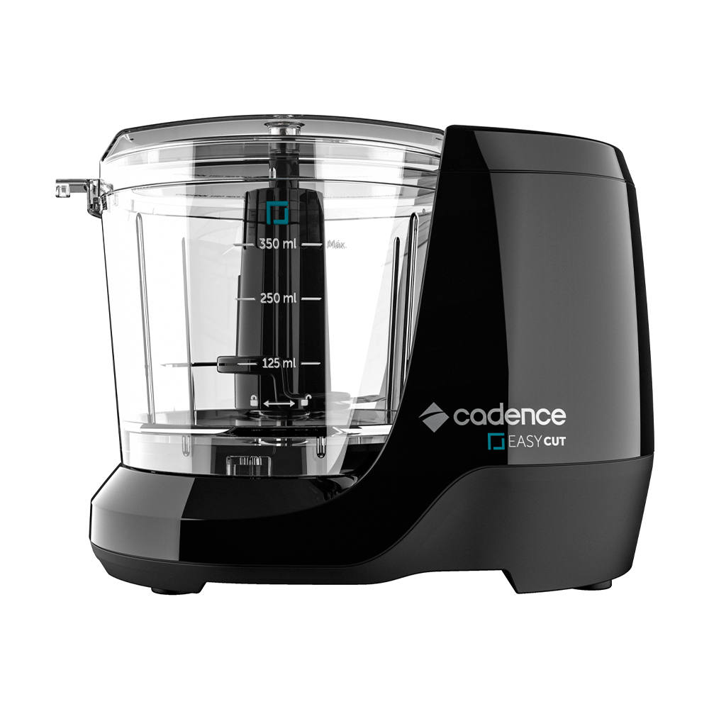 Mini Processador De Alimentos 350ml Cadence Easy Cut 100W - Preto - 110 Volts