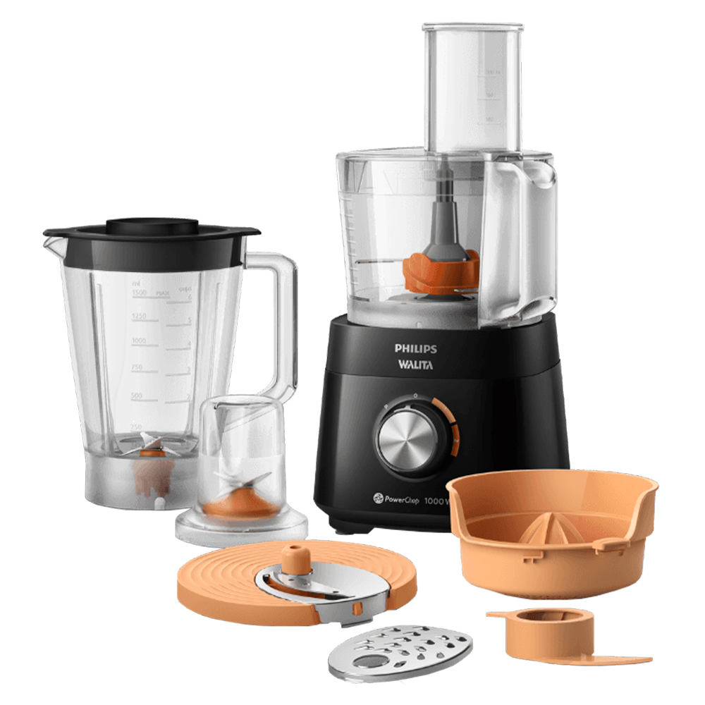 Multiprocessador Walita 7 Em 1 Powerchop 1000W - Preto - 220 Volts