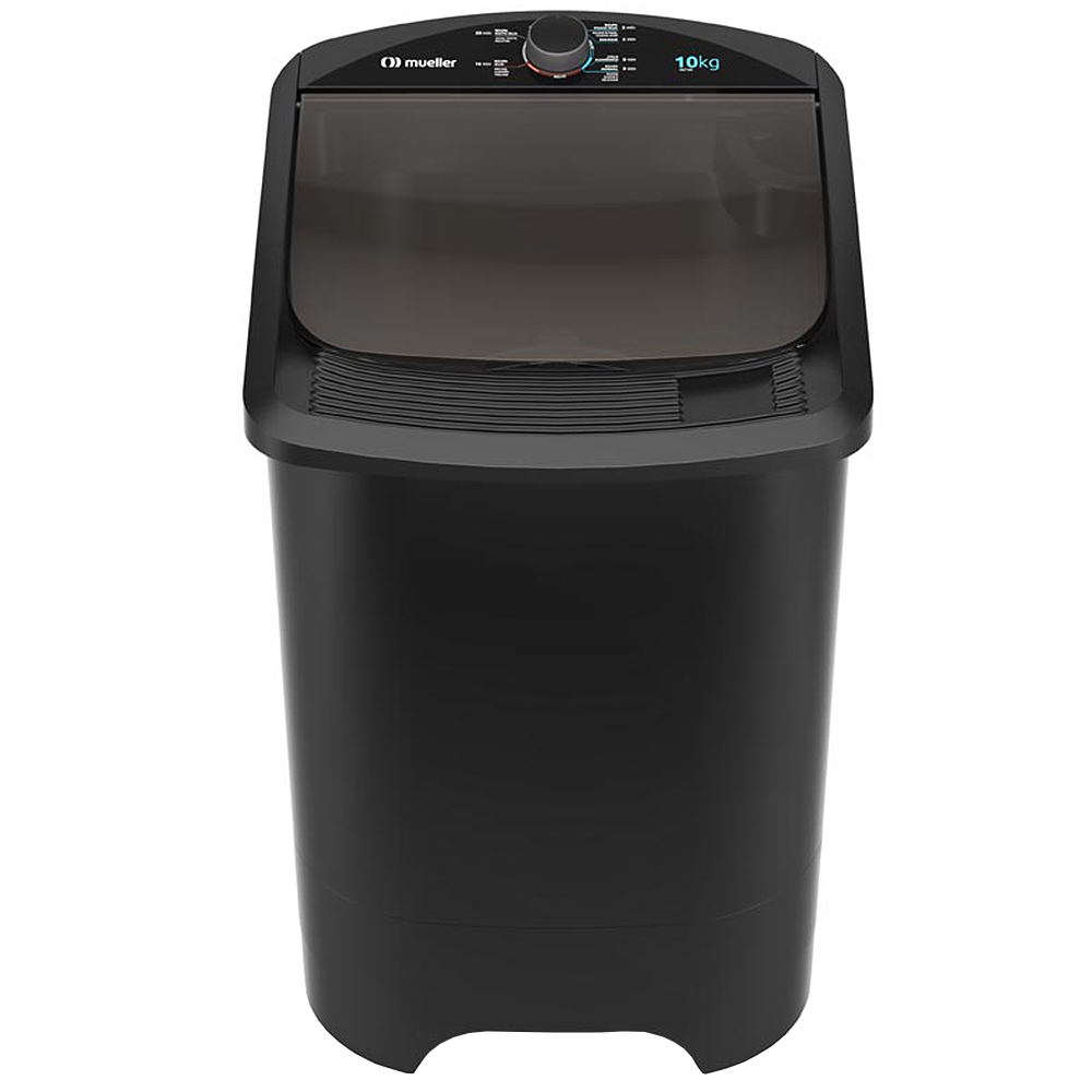 Tanquinho Mueller 10Kg Lavagem Por Turbilhonamento Mlt10c - Preto - 110 Volts