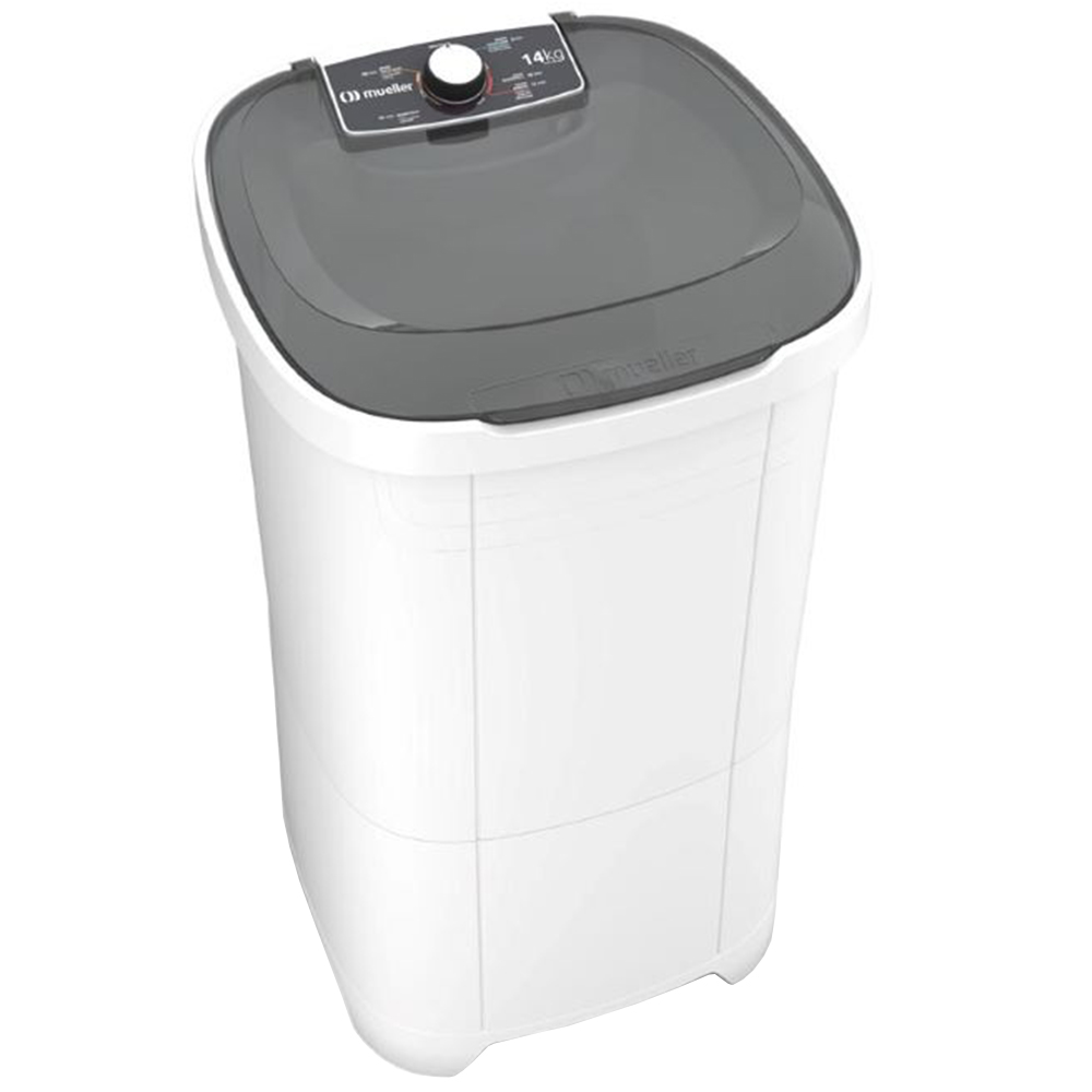 Tanquinho Mueller 14Kg Semiautomático Com Agitador Removível Mlt14b - Branco - 110 Volts