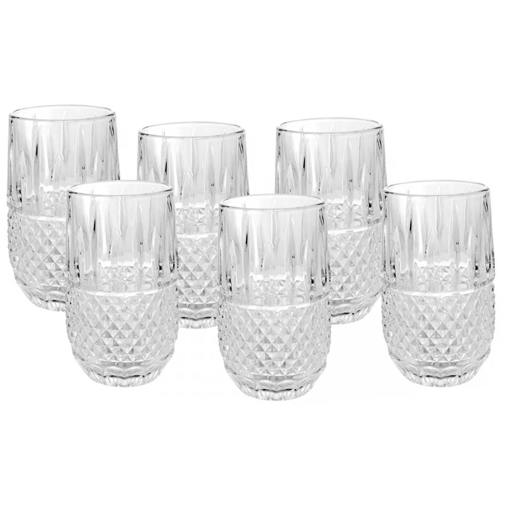 Conjunto De Copos 6 Peças De Vidro Glasgow Wolff