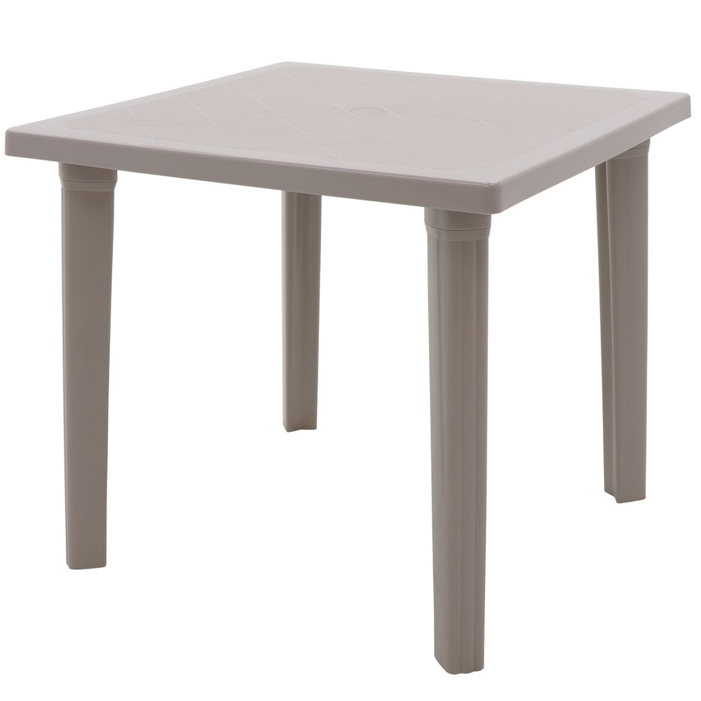 Mesa De Polipropileno Quadrada De 4 Lugares Sancho Tramontina - Camurça