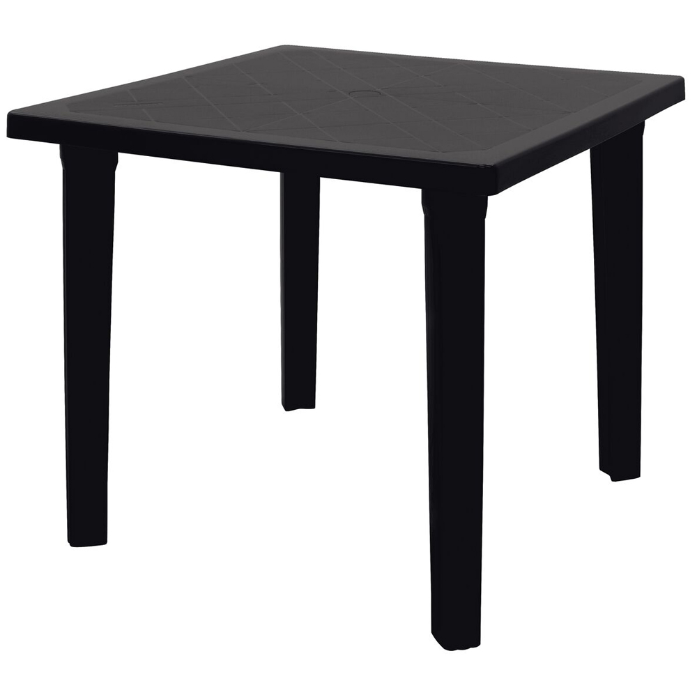 Mesa De Polipropileno Quadrada De 4 Lugares Sancho Tramontina - Preto