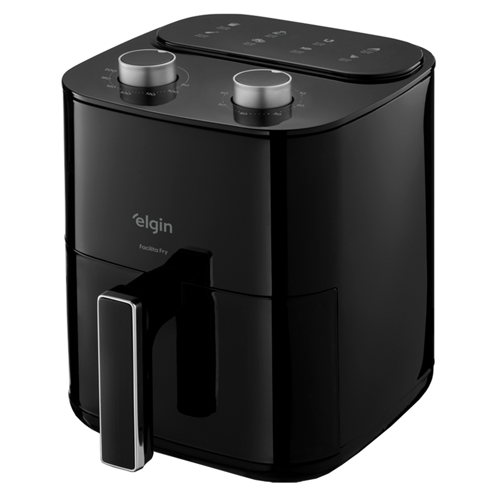 Fritadeira Elétrica Air Fryer Elgin Facilita Fry 3,5L 1400W - Preto - 110 Volts