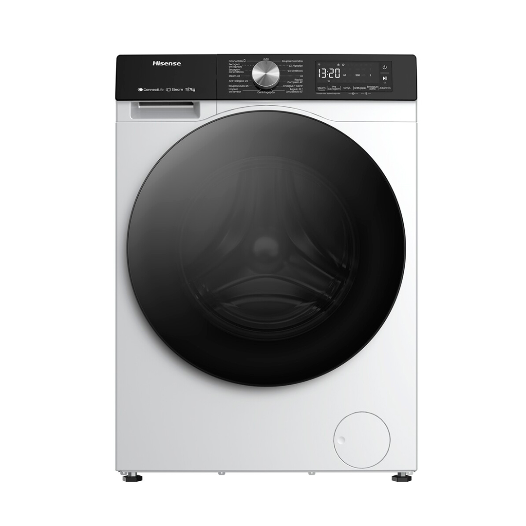 Lava E Seca Hisense 11Kg Com Jet Wash  Wi-Fi Wd3s1143bw - Branco - 220 Volts